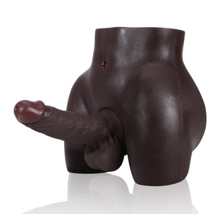 RidingX Chris 14lb Realistic Torso Dildo & James 7inch Dildo (Black)