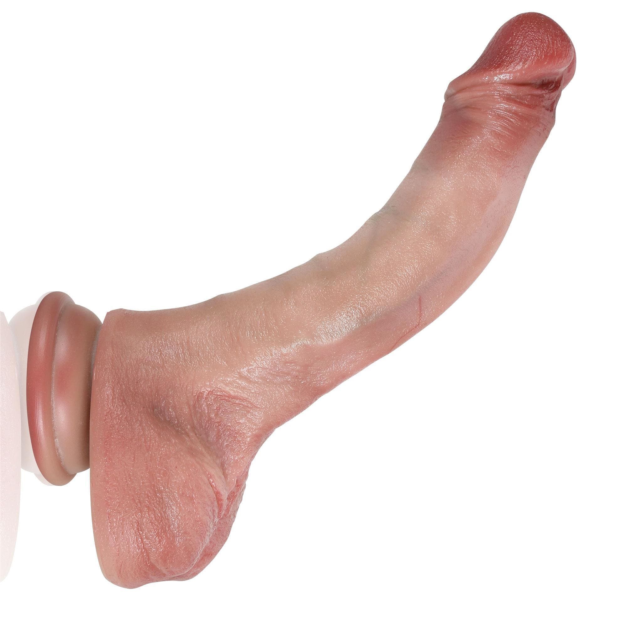 [BestSeller] Curvy 7.9 inch Flexible Hyper Realistic Dildo With Movable Keel