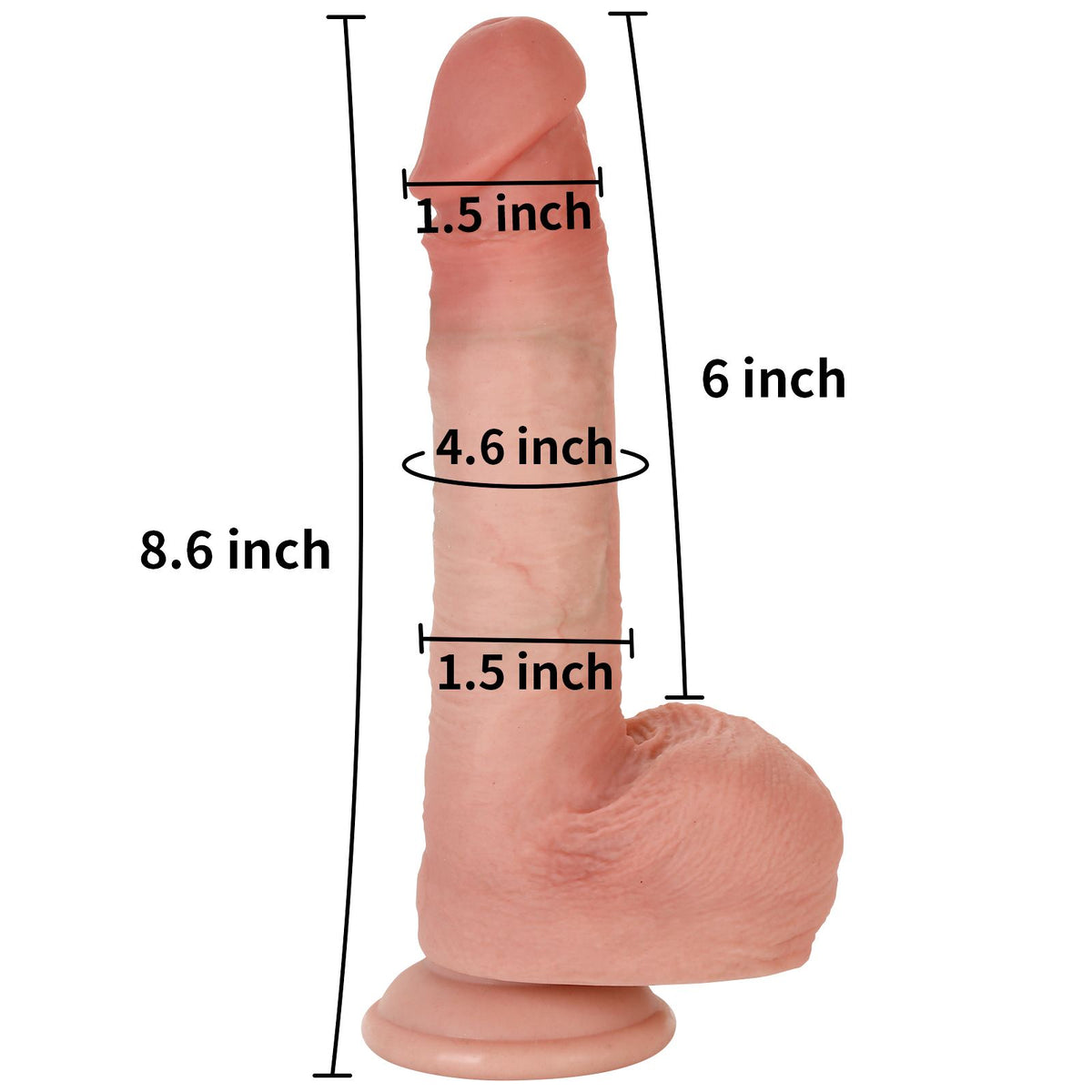 Earth Shaker 8 Inch Most Realistic Thrusting Vibrating With Remote Control