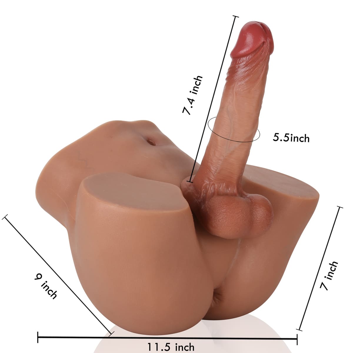RidingX Justin 14lb With James 7inch Dildo (Brown)