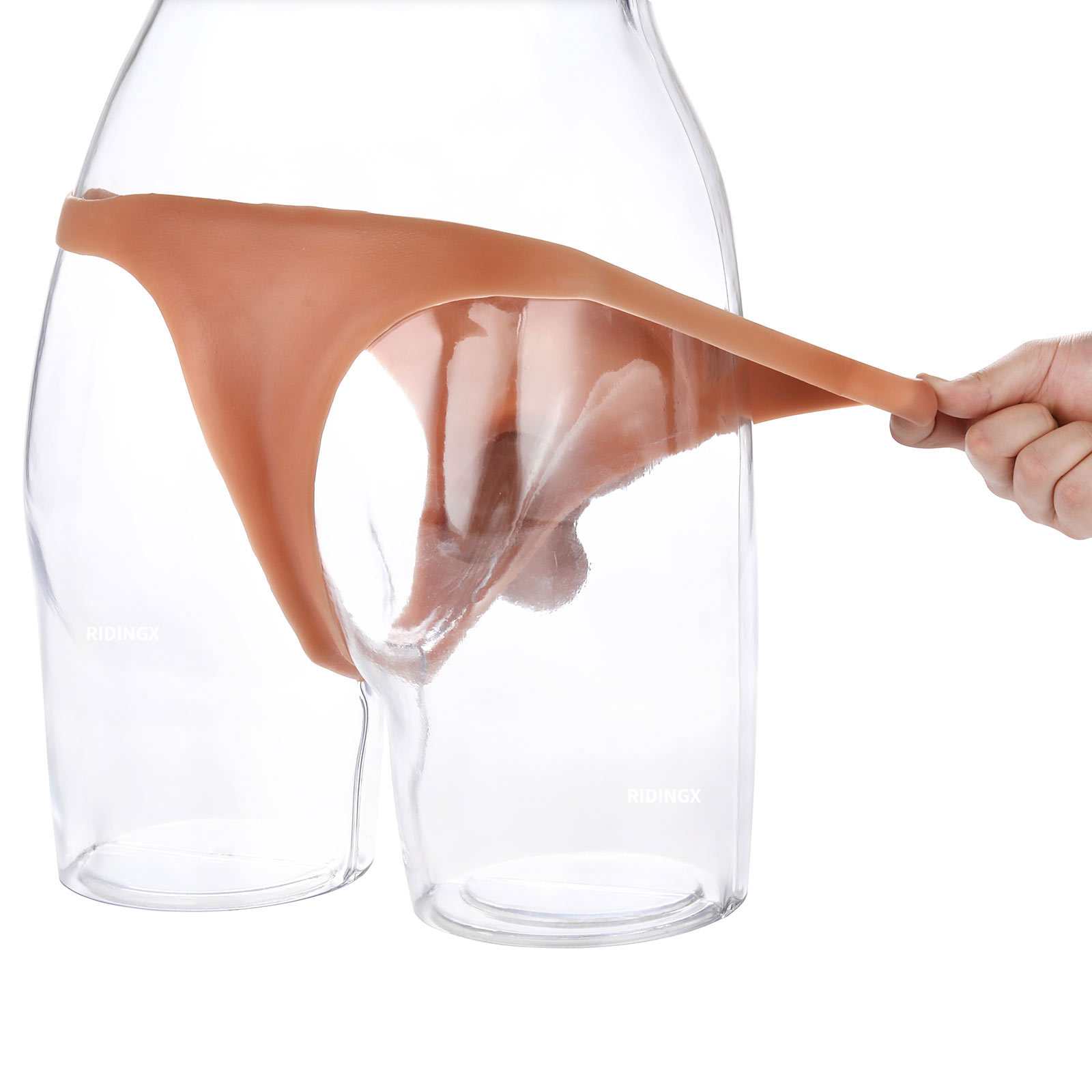 Kendon 6 in Strap On Dildo Strapless Wearable Solid Realistic Dildo Brown