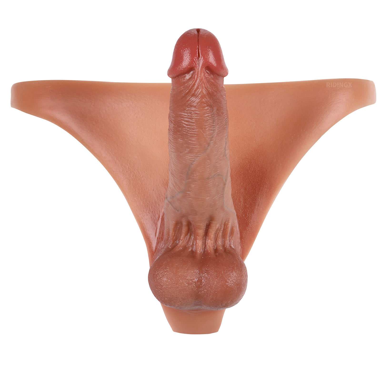 Kendon 6 in Strap On Dildo Strapless Wearable Solid Realistic Dildo Brown