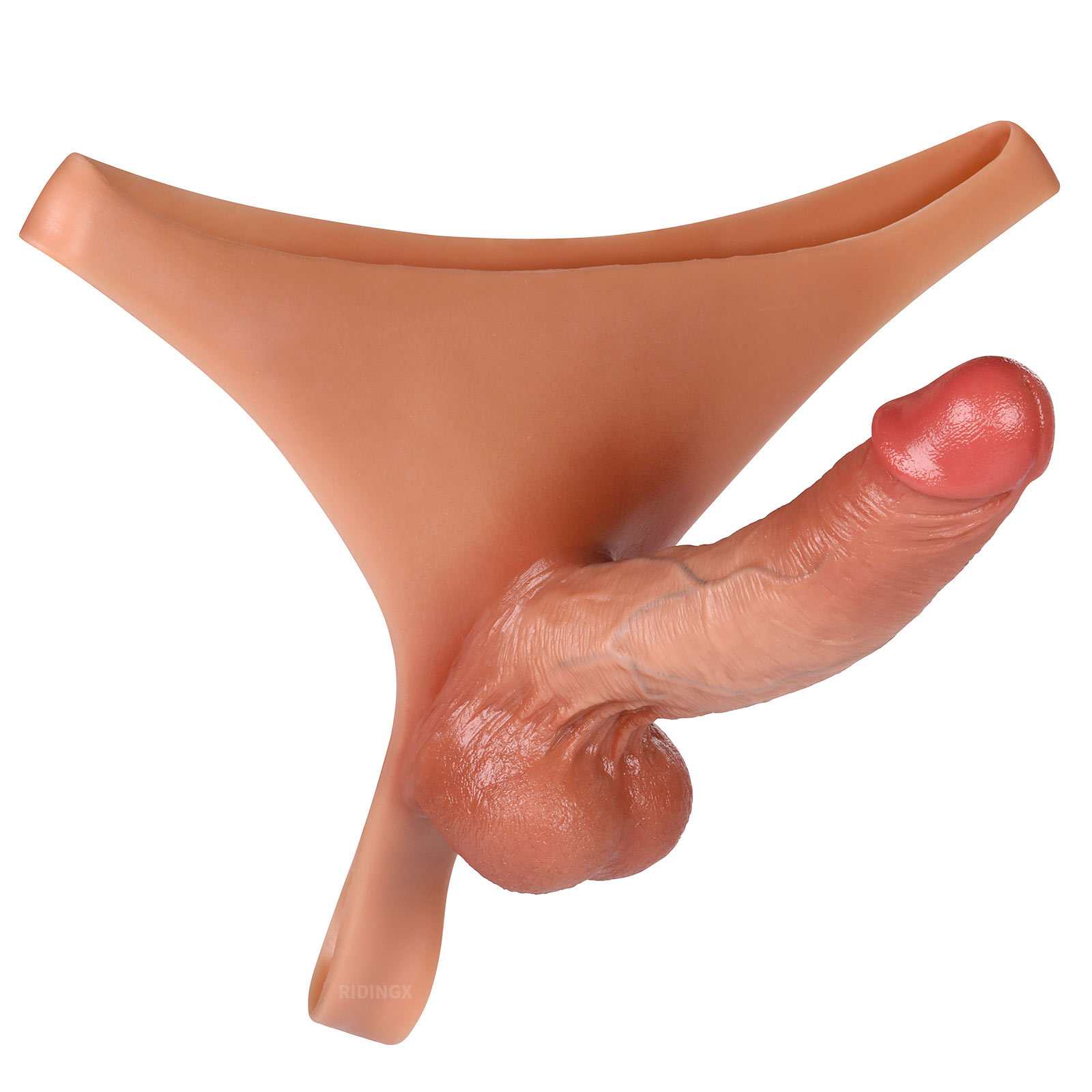 Kendon 6 in Strap On Dildo Strapless Wearable Solid Realistic Dildo Brown