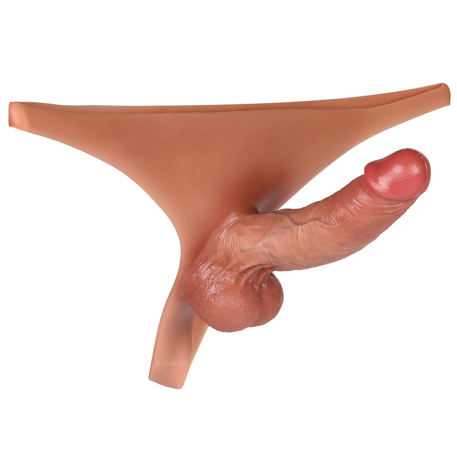 Kendon 6 in Strap On Dildo Strapless Wearable Solid Realistic Dildo Brown