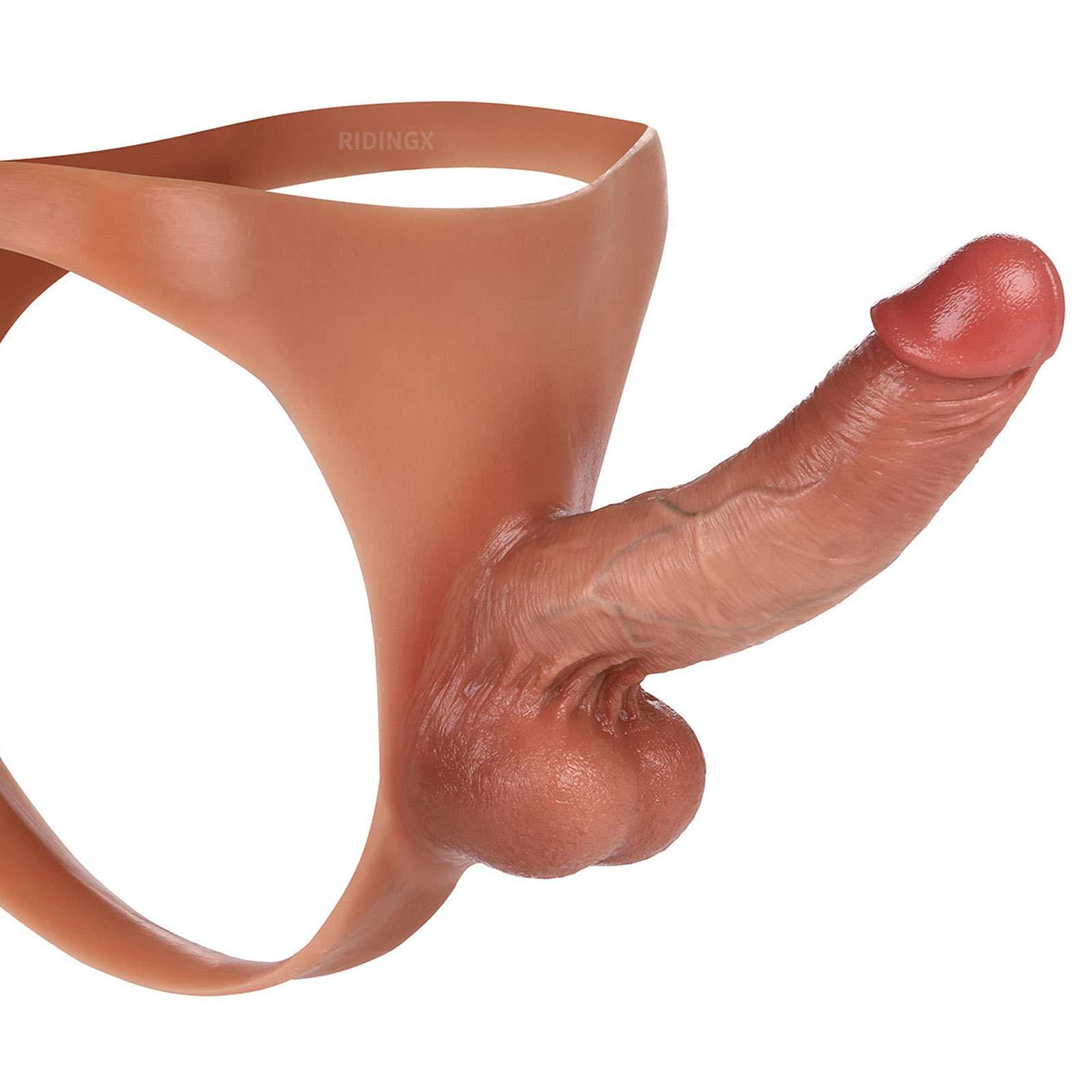 Kendon 6 in Strap On Dildo Strapless Wearable Solid Realistic Dildo Brown