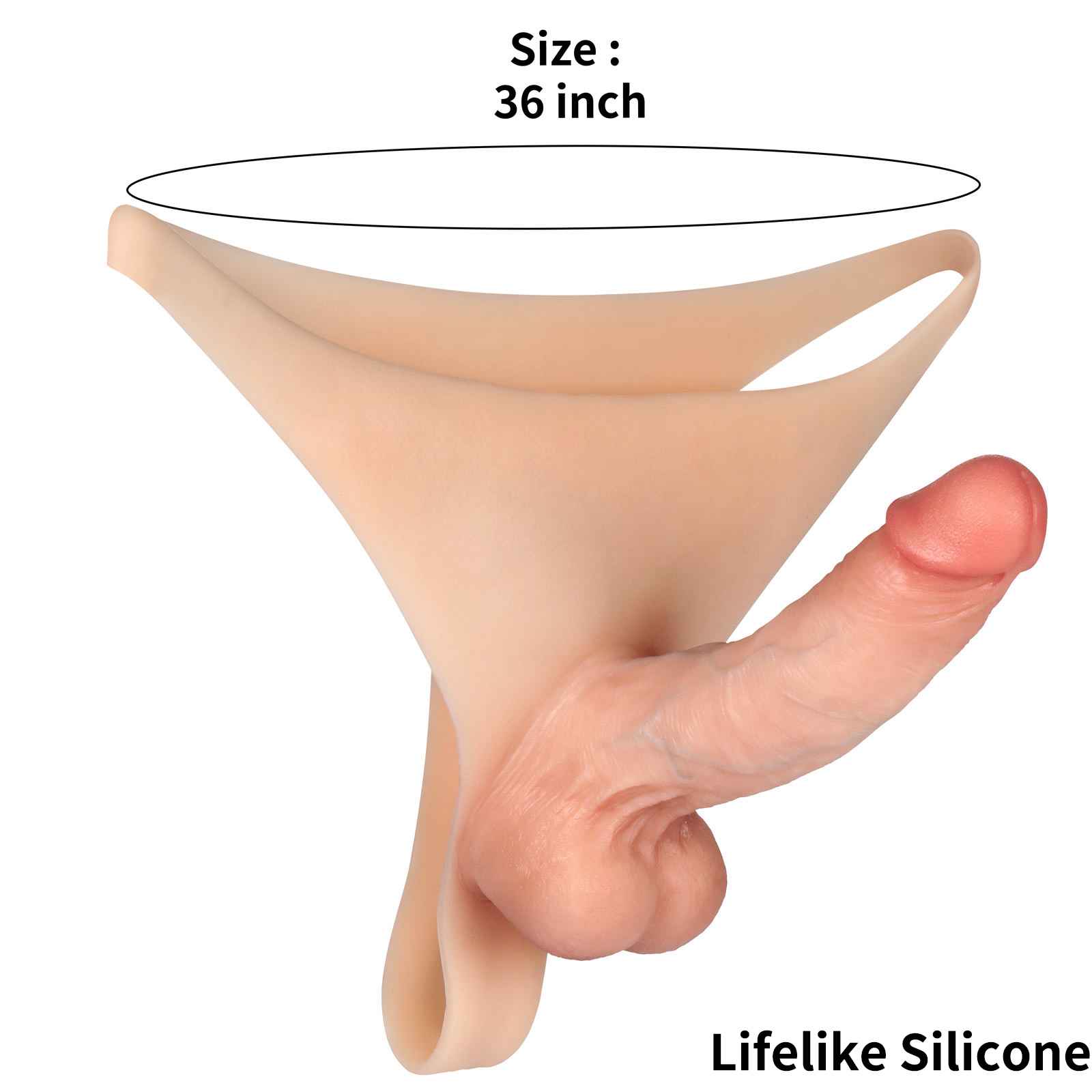 Kendon 6 in Strap On Dildo Wearable Solid Realistic Dildo Flesh