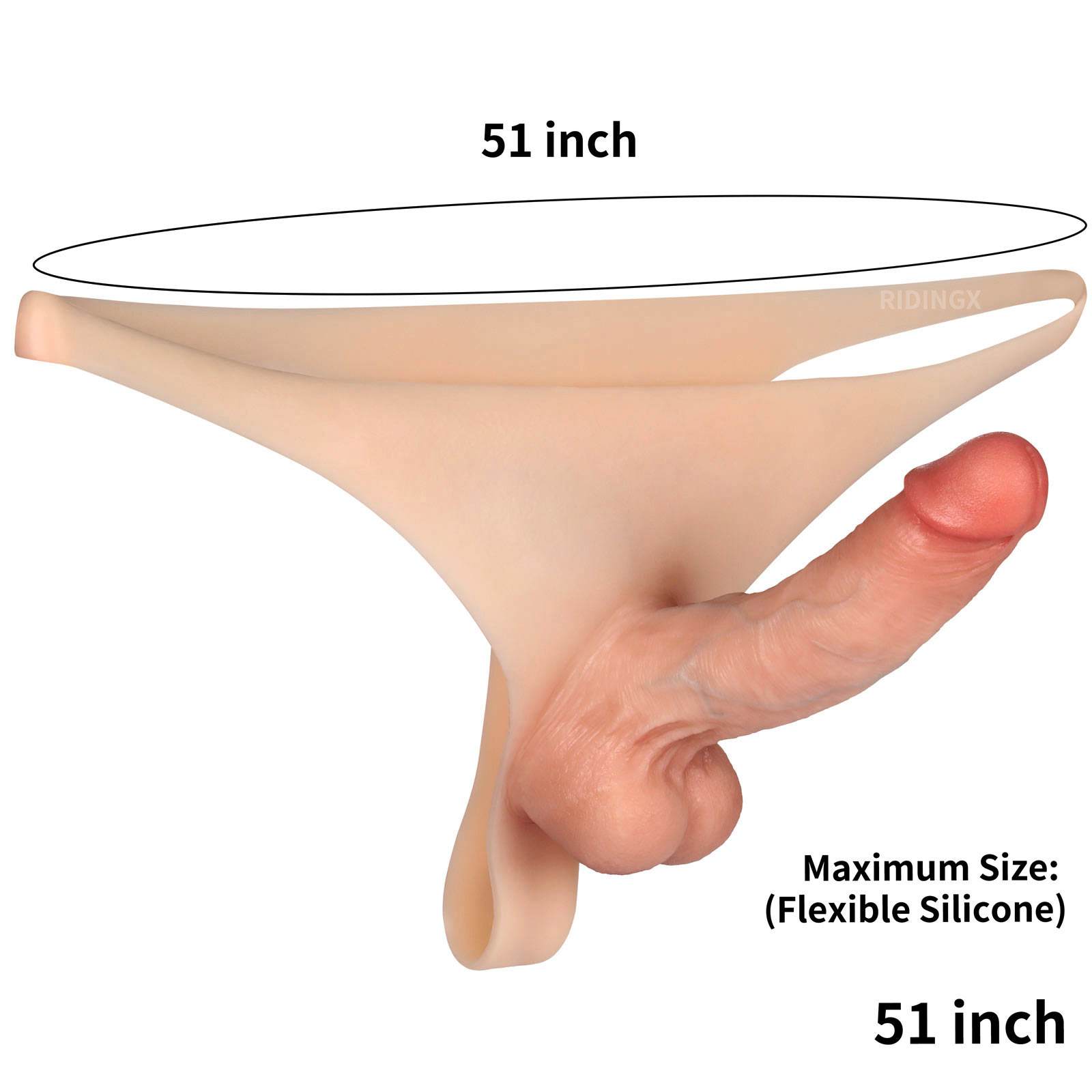 Kendon 6 in Strap On Dildo Wearable Solid Realistic Dildo Flesh