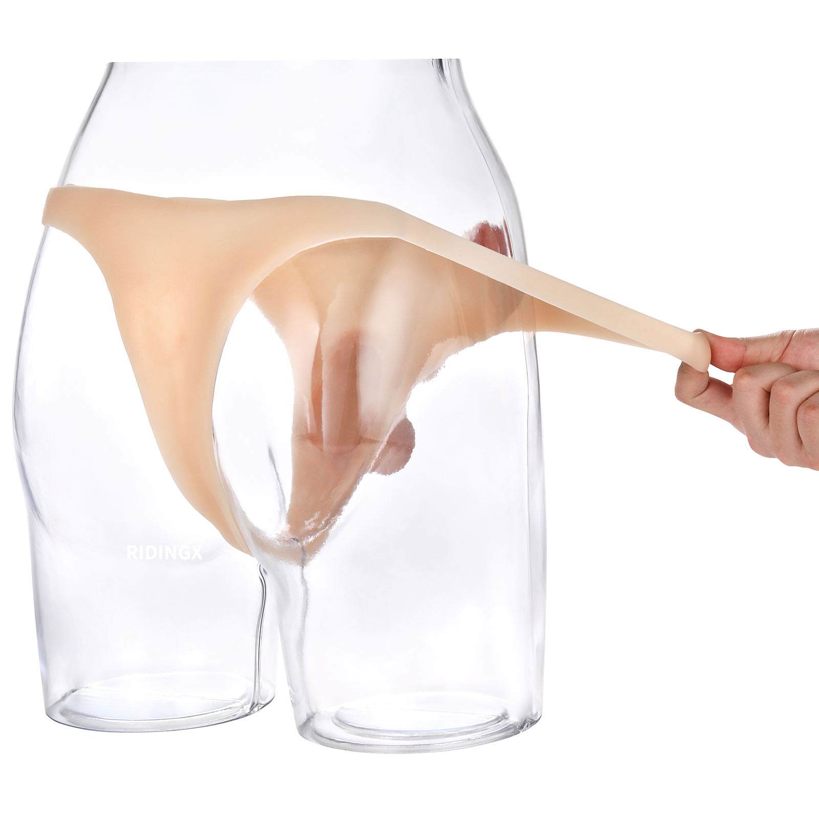 Kendon 6 in Strap On Dildo Wearable Solid Realistic Dildo Flesh