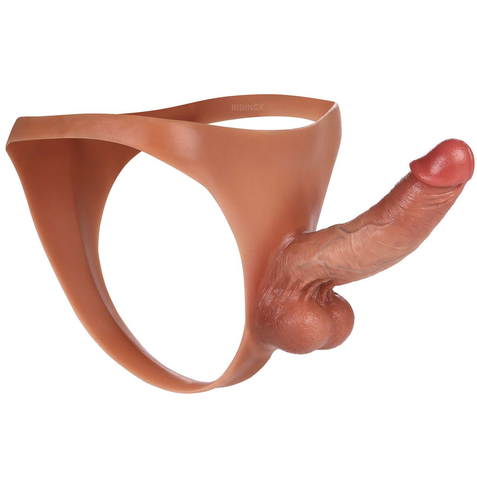 Kendon 6 in Strap On Dildo Strapless Wearable Solid Realistic Dildo Brown