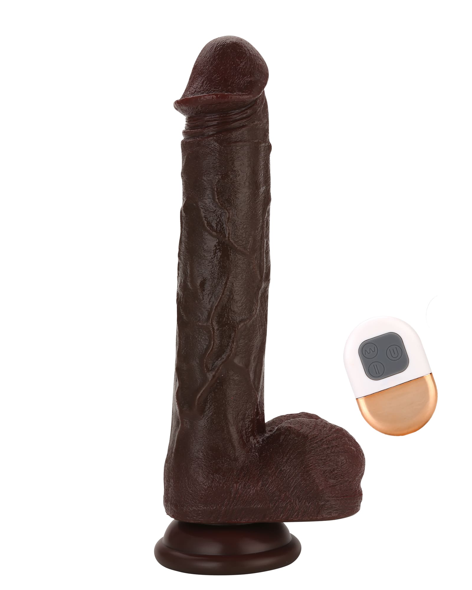 Kyle 11 in Black Thrusting Dildo Powerful Vibration Big Black Cock