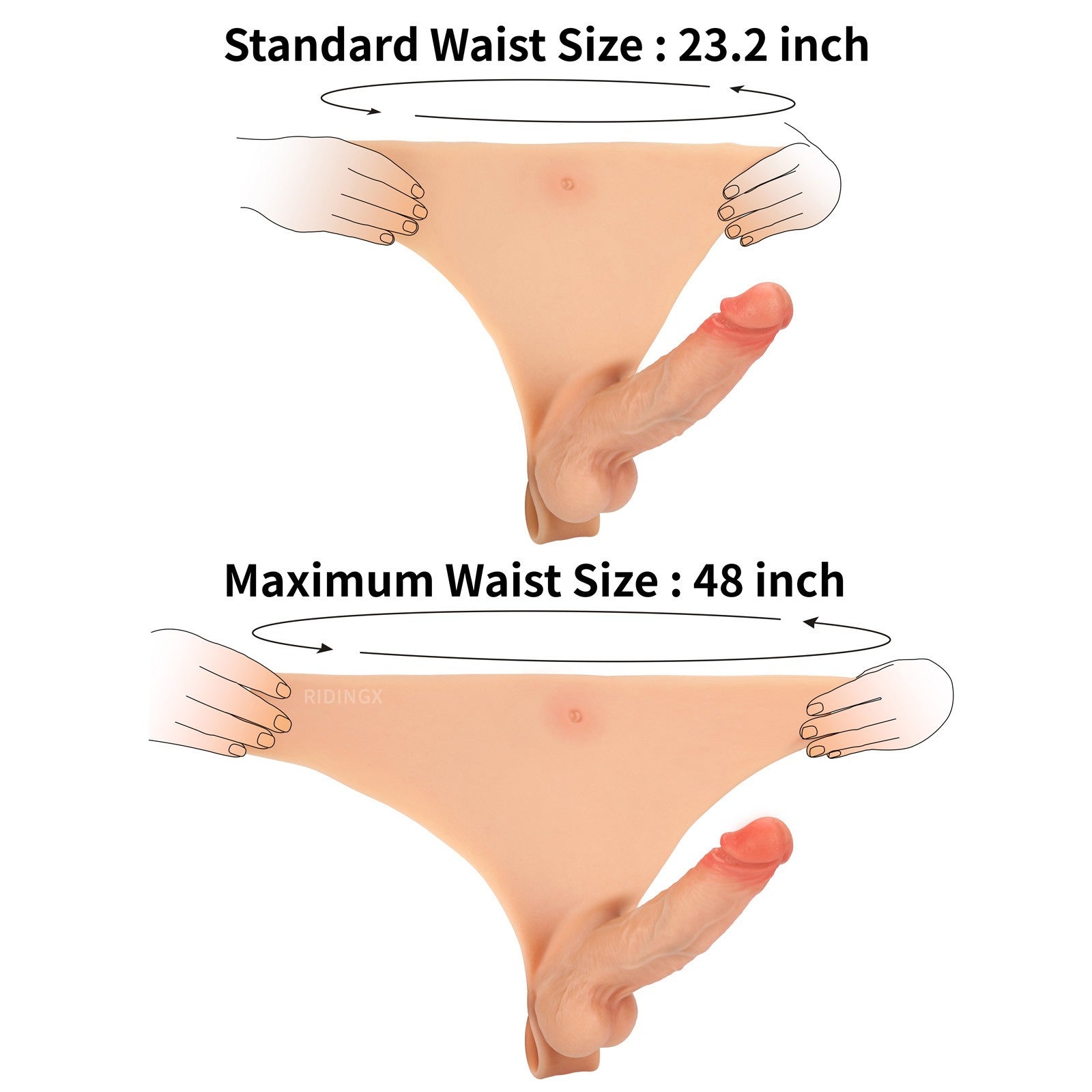 Lewis 6 inch Realistic Strap-On Dildo Silicone Most Real Feel Solid Penis