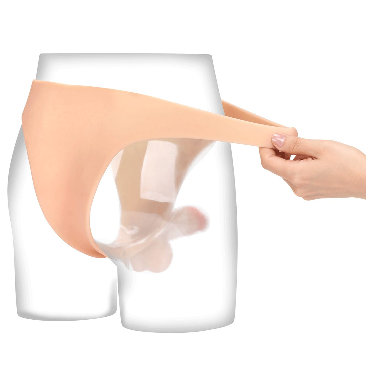 Lewis 6 inch Realistic Strap-On Dildo Silicone Most Real Feel Solid Penis
