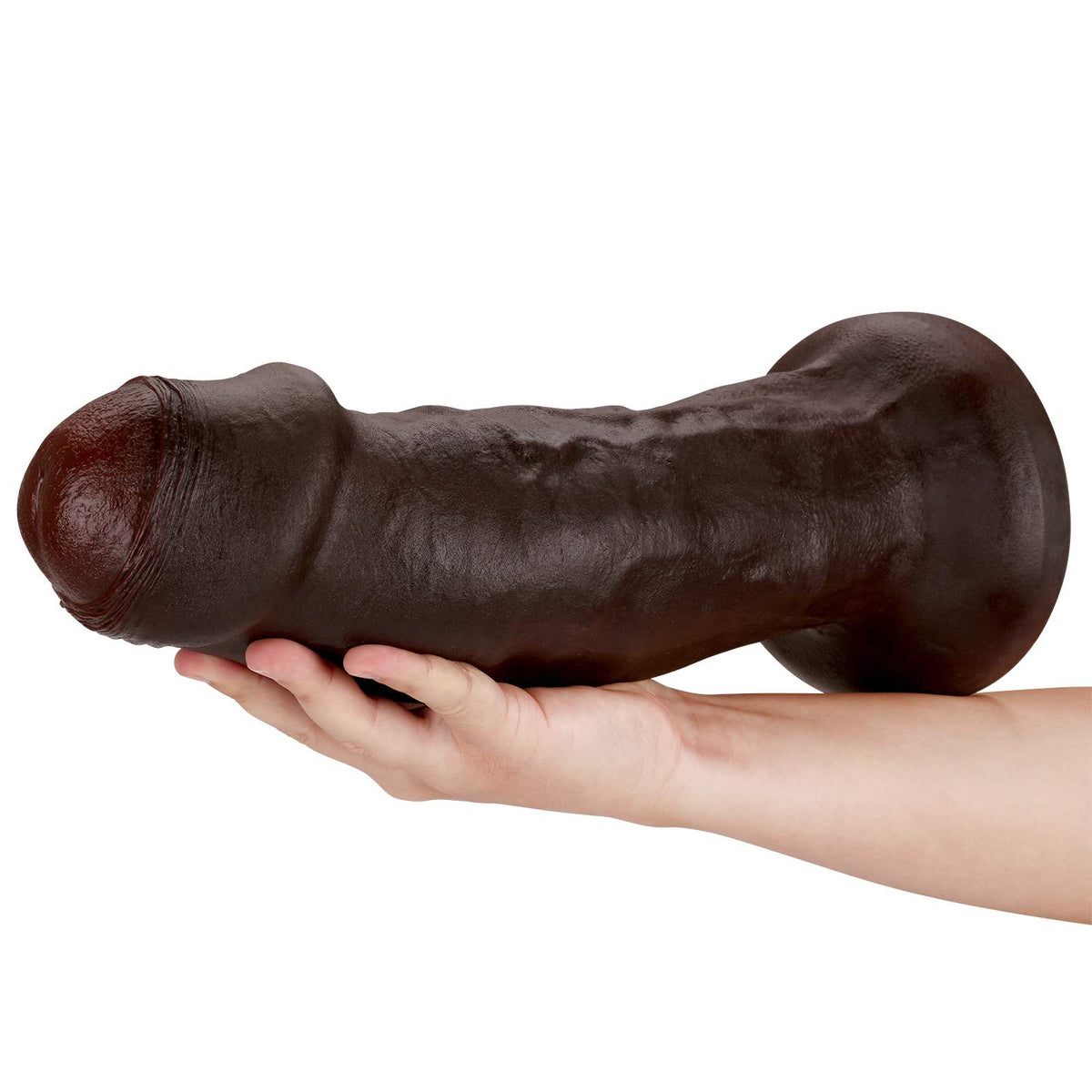 Giant 13 inch Ultra Huge Dildo Black Skin XL Dildo