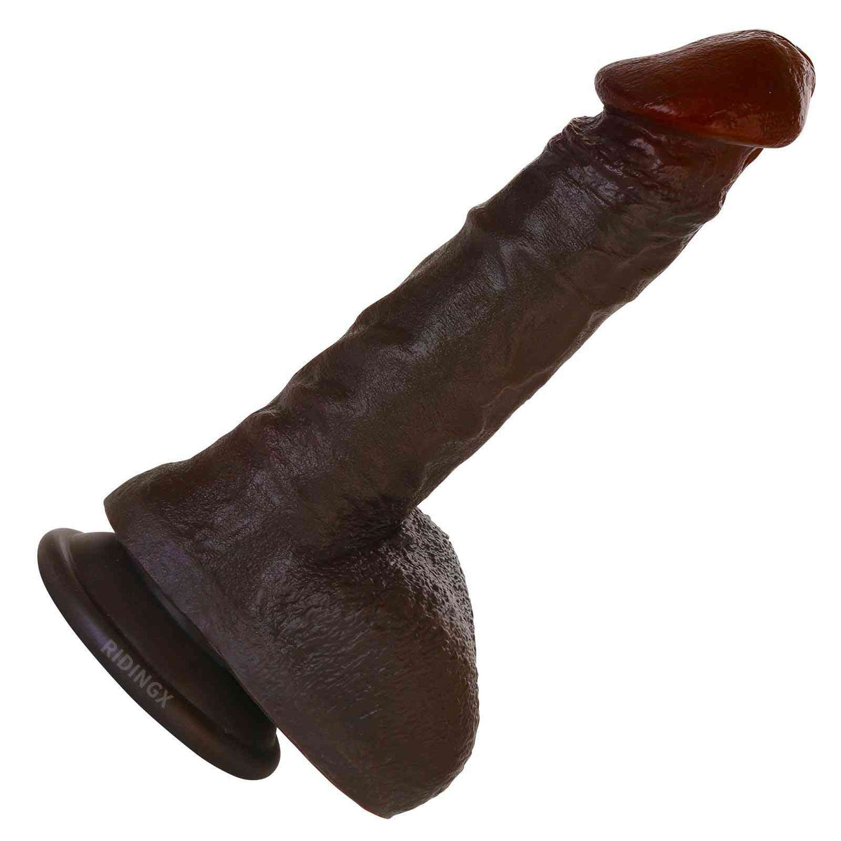 Dario 8 inch Black Dildo Lifelike Real Skin Dildo