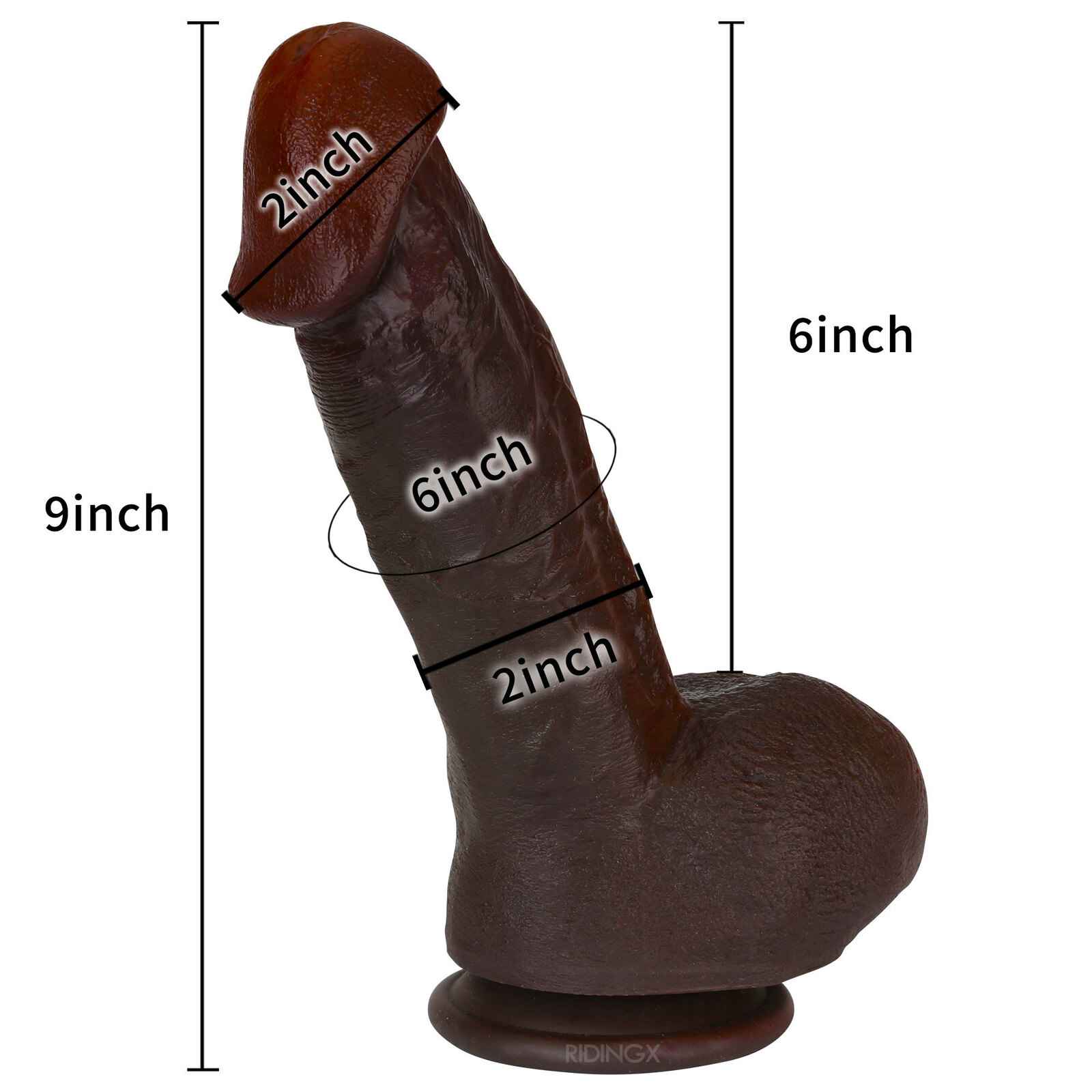 Bunny 9 inch BBC Realistic Dildo Real Glan Lifelike Skin Dildo