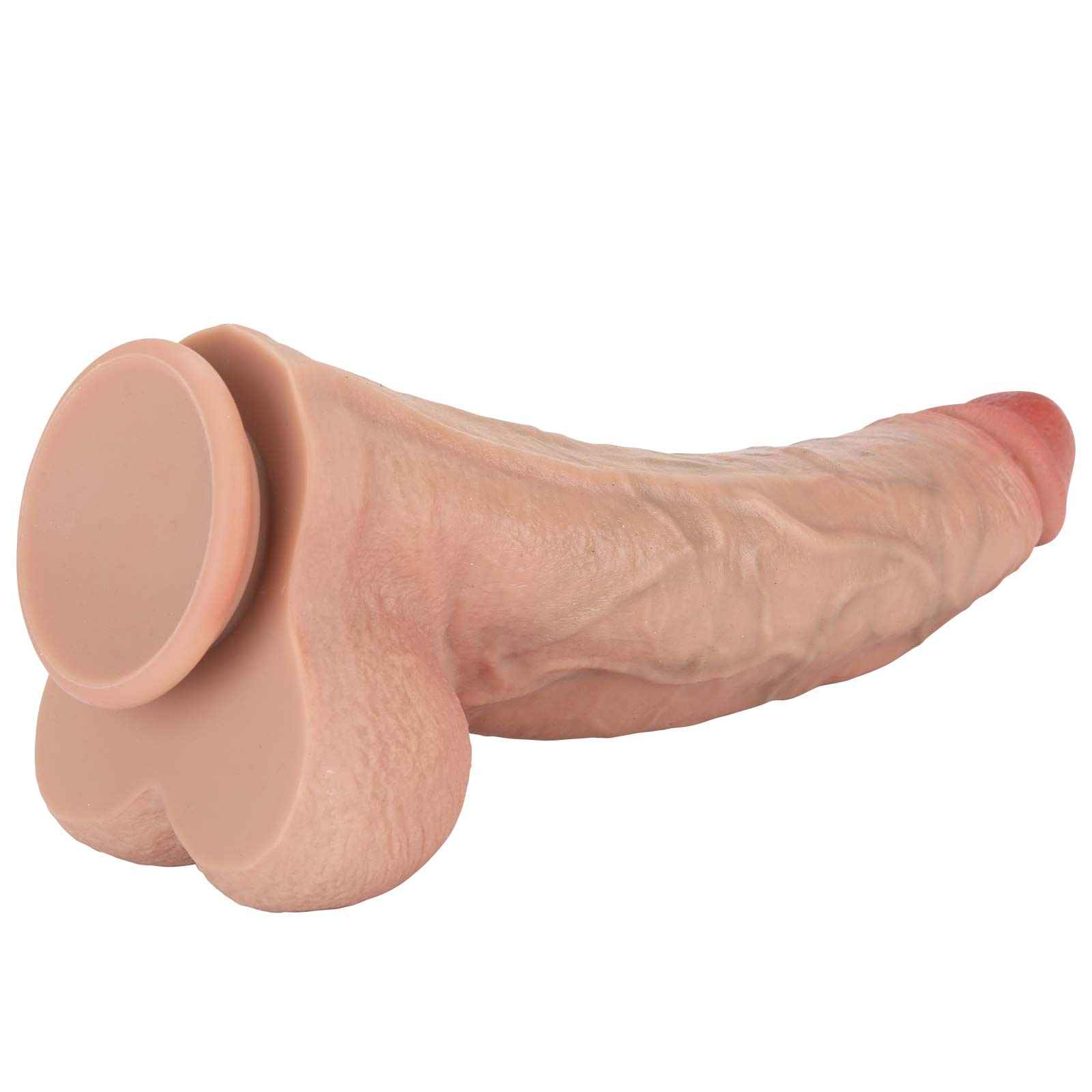 Enzo 12 inch Realistic Vein Huge Girthy Realistic Dildo