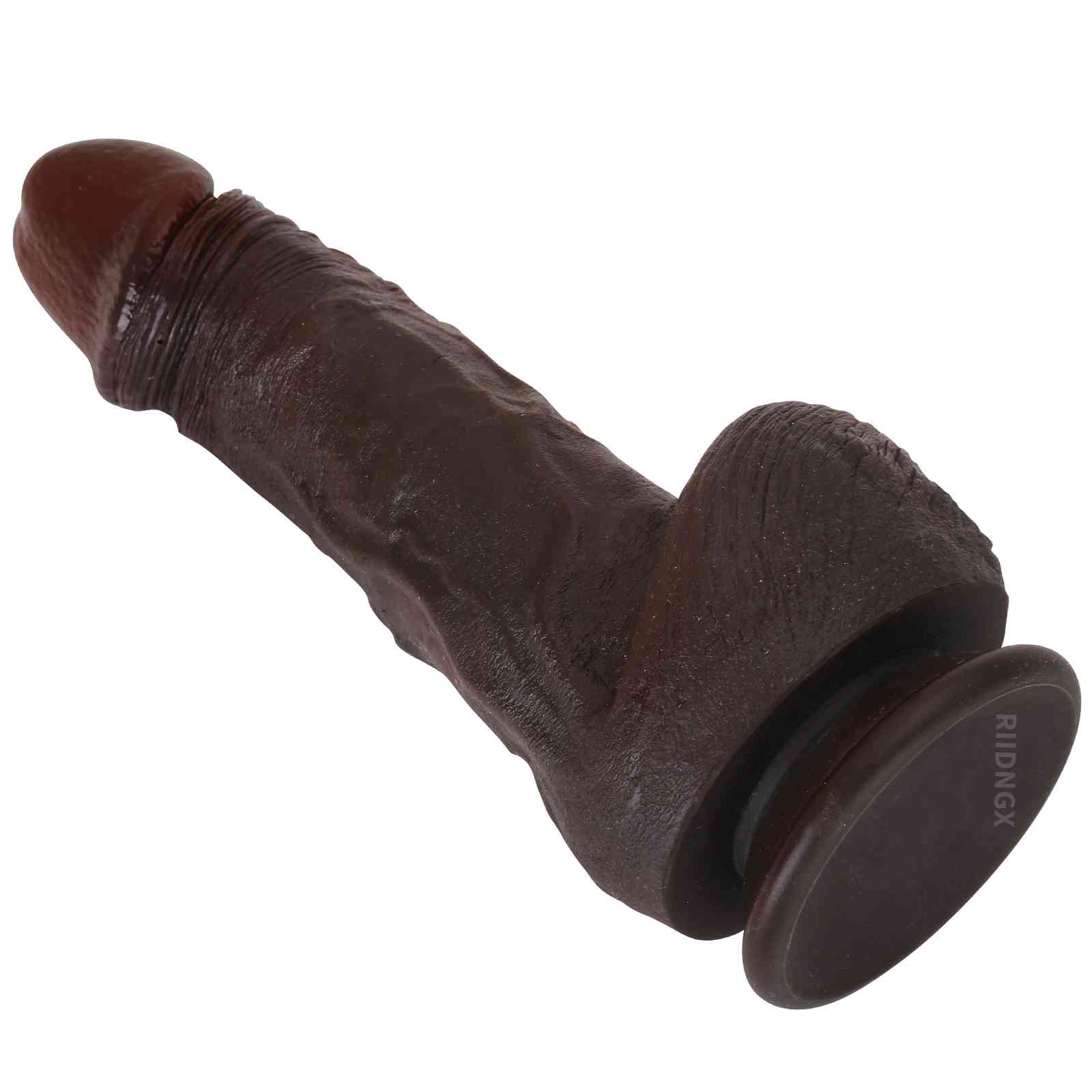 Hayes 8 inch Ultra Realistic Black Dildo Real Soft Skin BBC Dildo