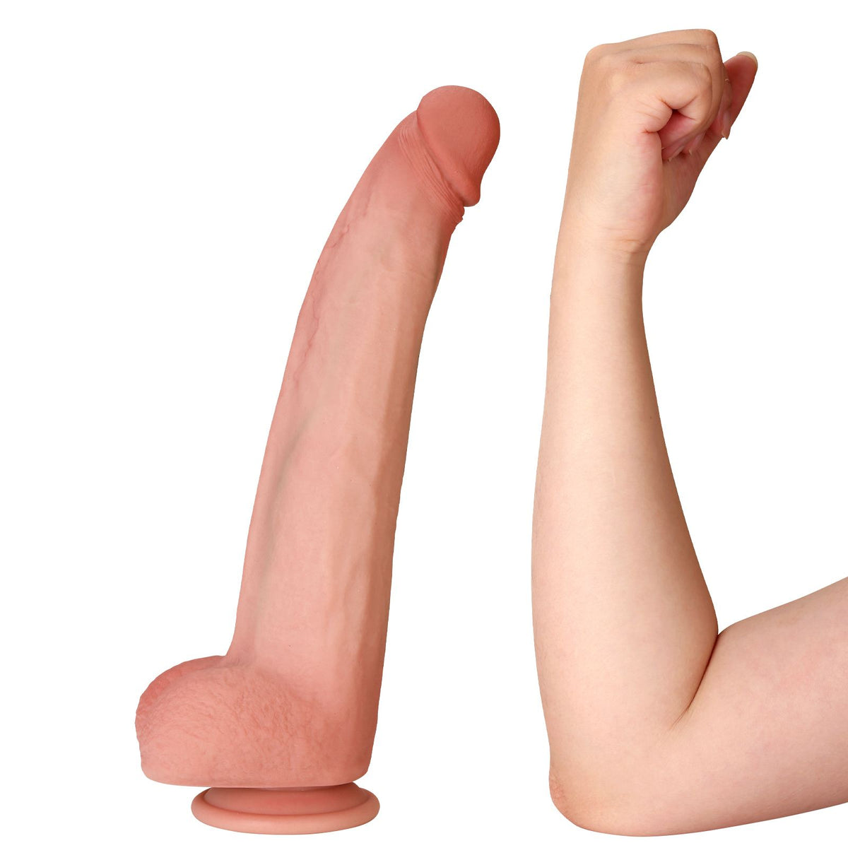 Miguel 12 Inch Ultra Realistic Skin Silicone Long Dildo