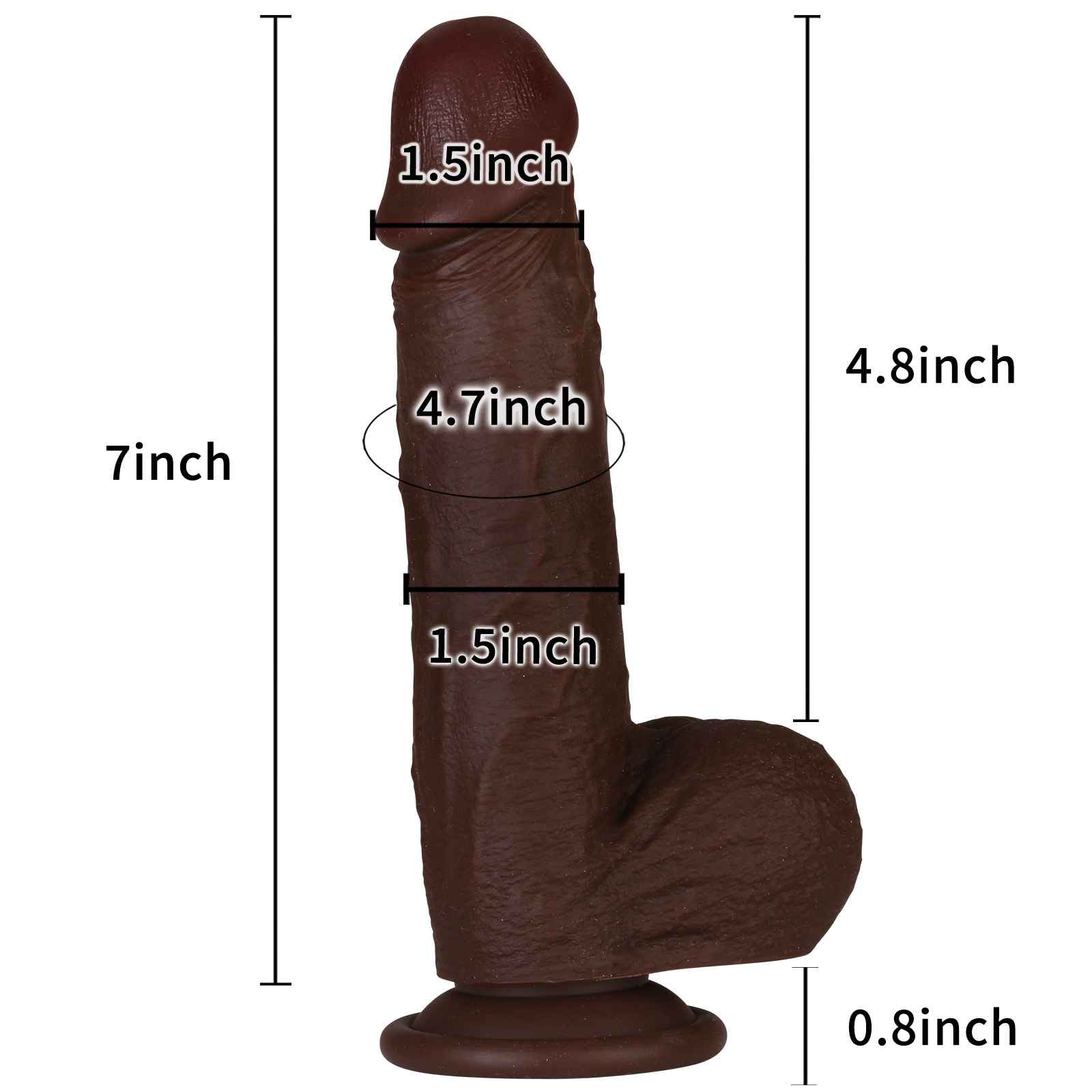 Strap-On Dildo Juicy Squirting Dildos 7 inch Black Ejaculating SlidingSkin