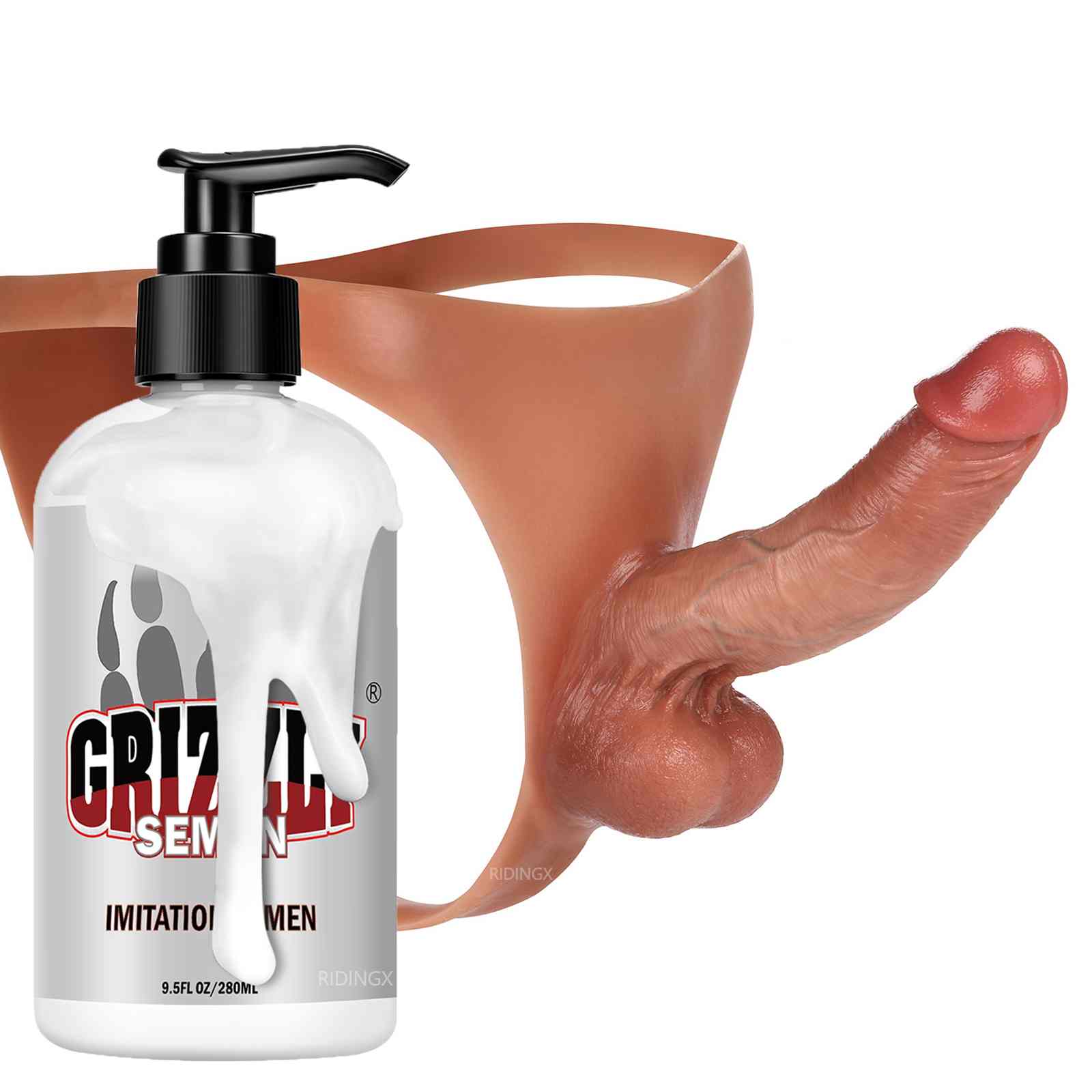 Kendon 6 in Strap On Dildo Strapless Wearable Solid Realistic Dildo Brown