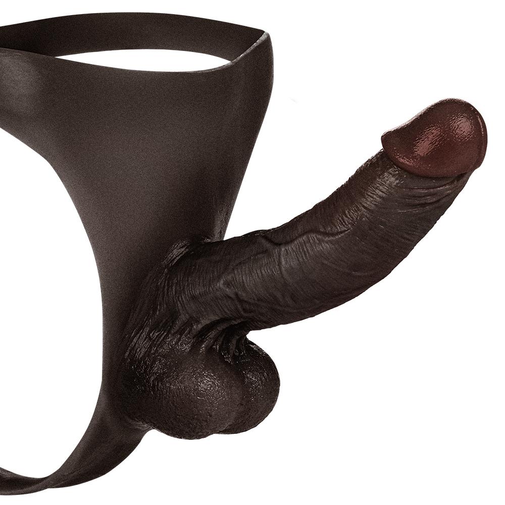 Kendon Strap On Dildo Wearable Dildo Black Realistic Skin Solid