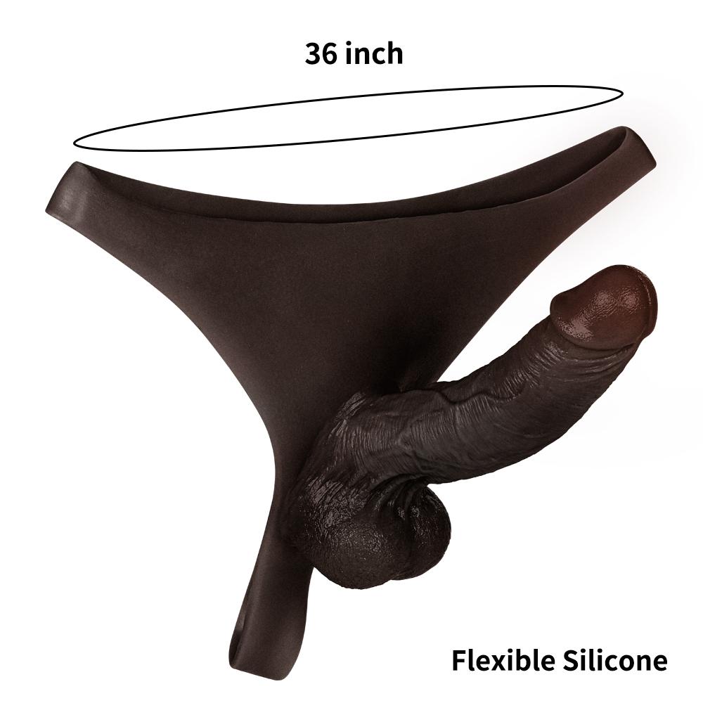 Kendon Strap On Dildo Wearable Dildo Black Realistic Skin Solid