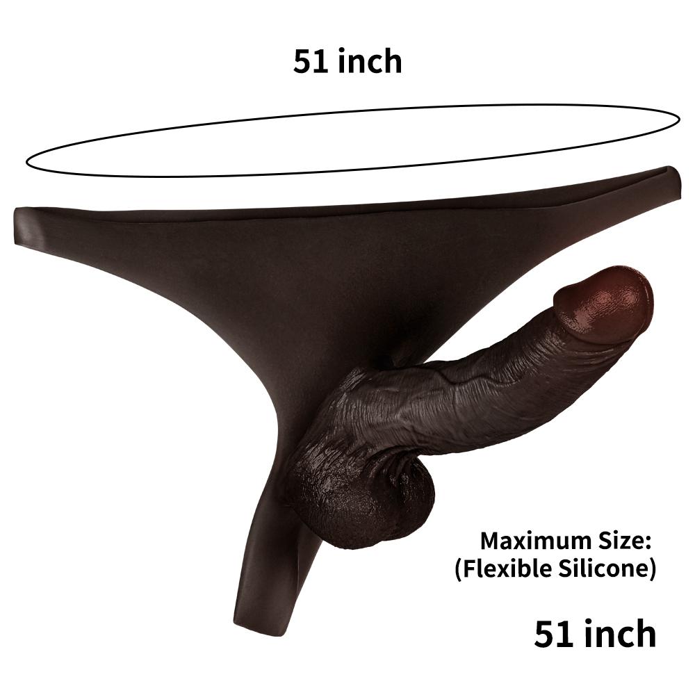 Kendon Strap On Dildo Wearable Dildo Black Realistic Skin Solid