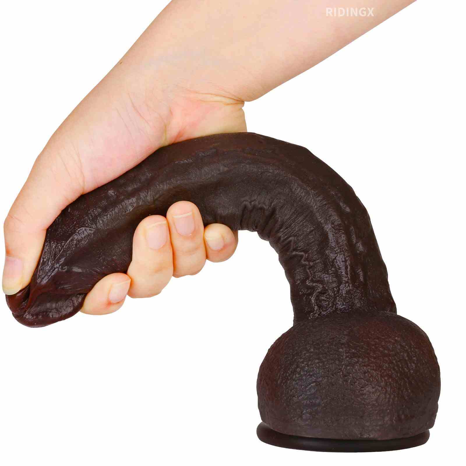 LaMelo 10 inch Ultra Realistic Black Dildo With Keel