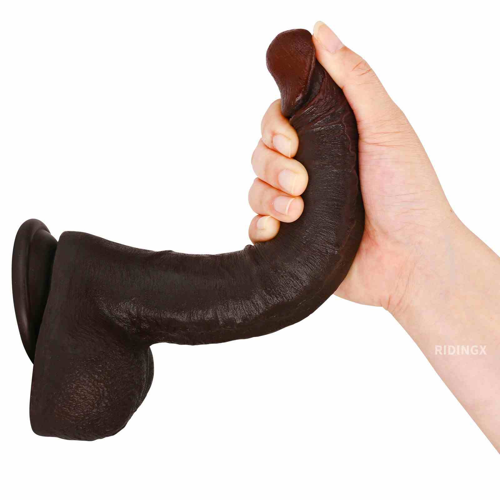 LaMelo 10 inch Ultra Realistic Black Dildo With Keel