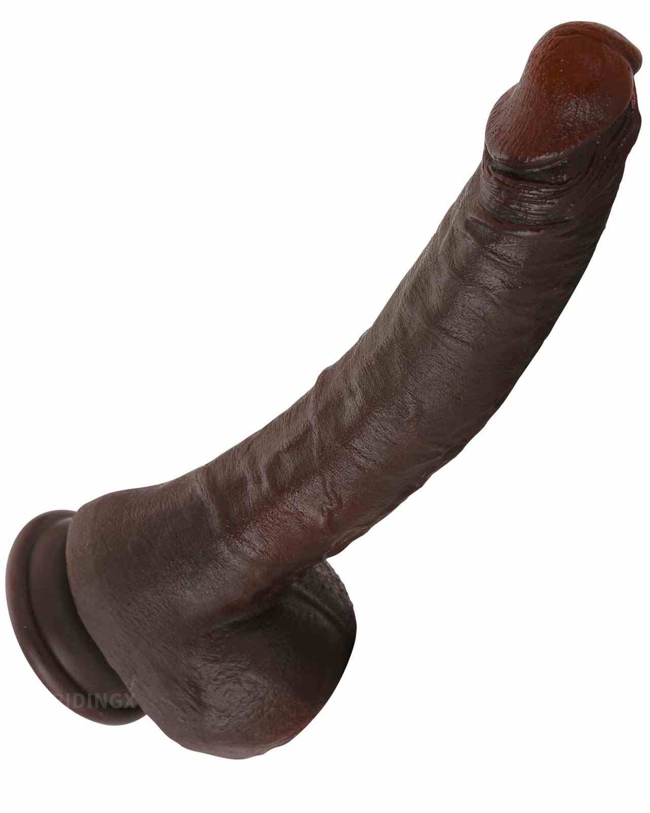LaMelo 10 inch Ultra Realistic Black Dildo With Keel