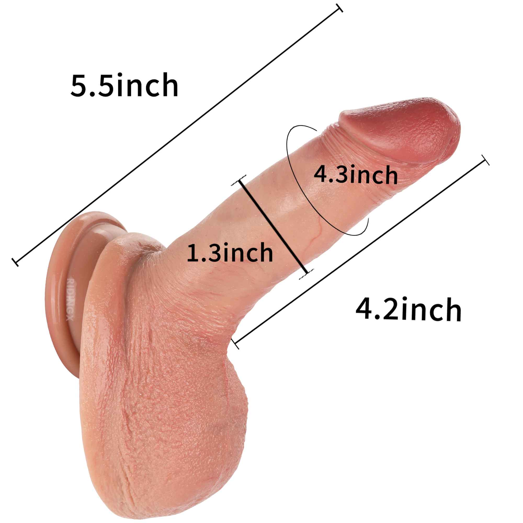 Pocky 5 inch Most Realistic Dildo Soft Real Skin Real Men Penis Dildo