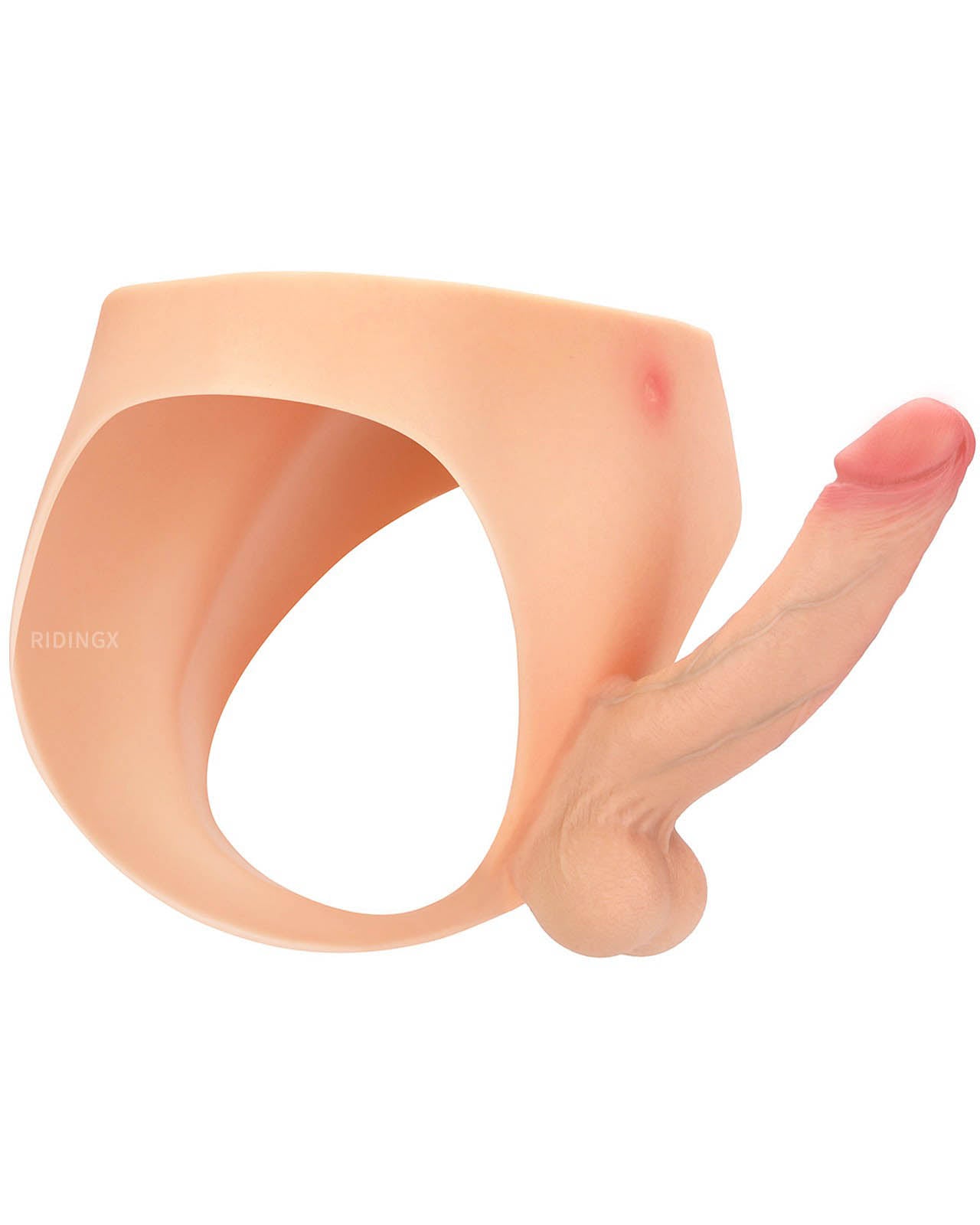 Adrian 6 inch Strap-On Dildo Realistic Platinum Silicone Flexible Solid Dildo