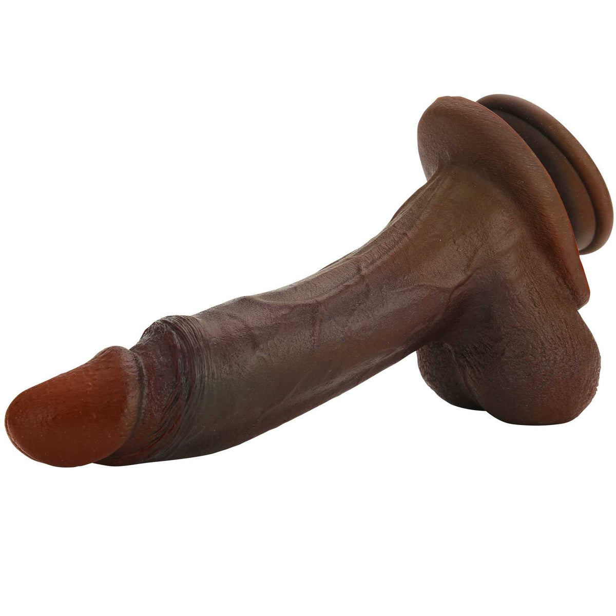 Angus 9 inch Ultra Realistic Black Dildo Real Skin BBC Dildo