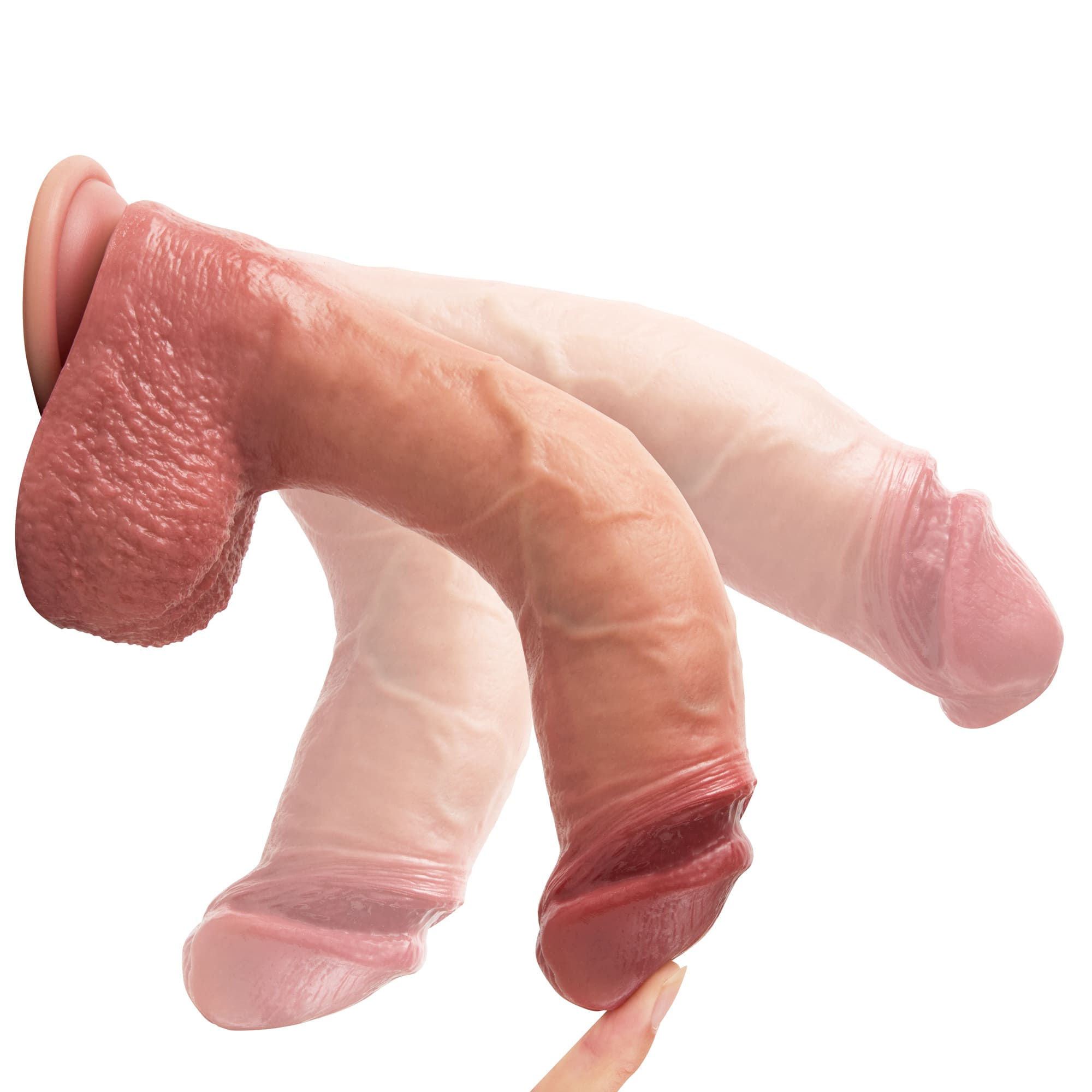 Rex 9 inch Real Feel Realistic Dildo & Soft Glan Realism Penetration
