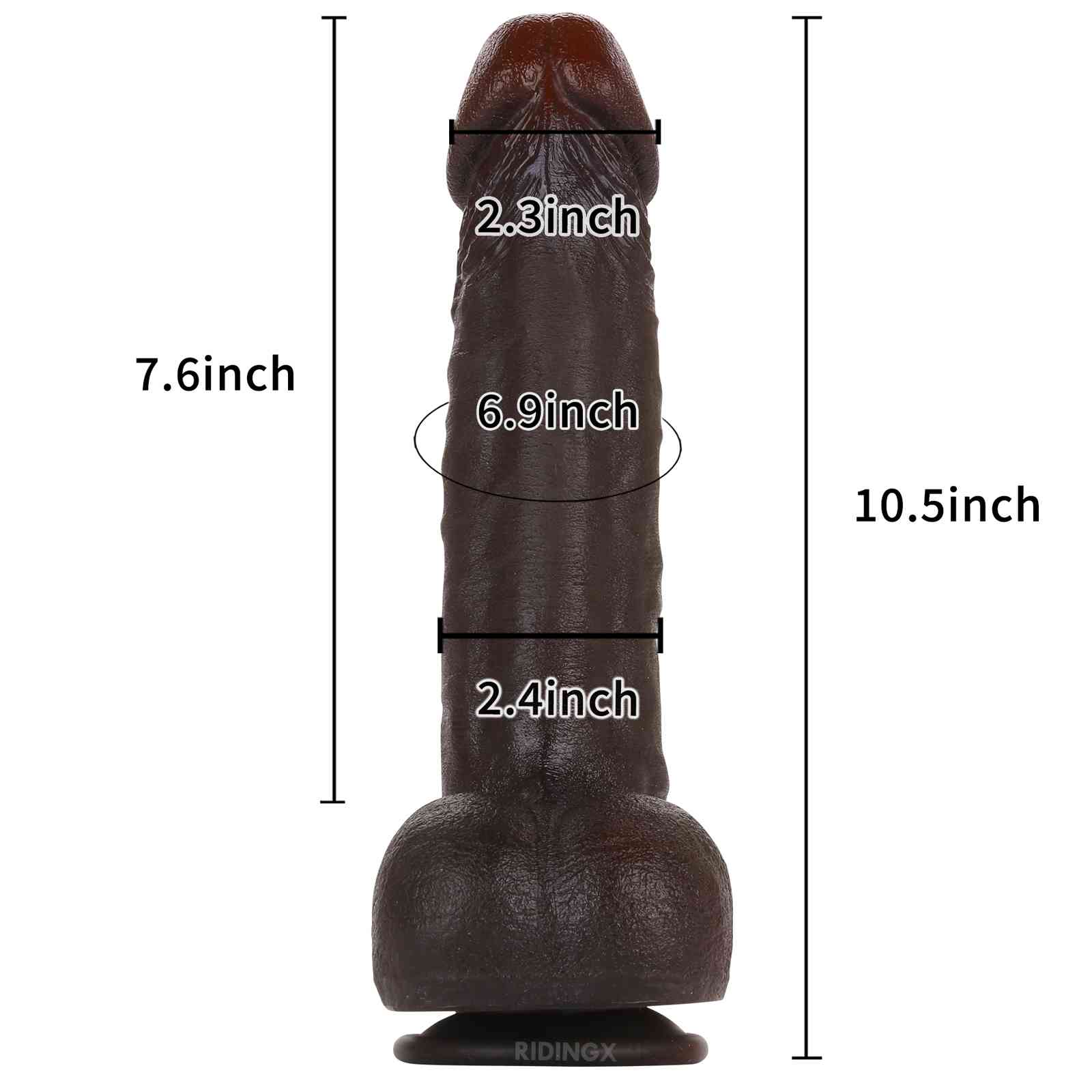 Roman 10 inch BBC Dildo Ultra Realistic Dildo With Keel