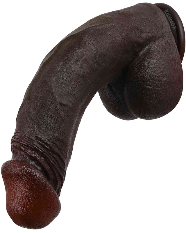 Roman 10 inch BBC Dildo Ultra Realistic Dildo Black With Keel