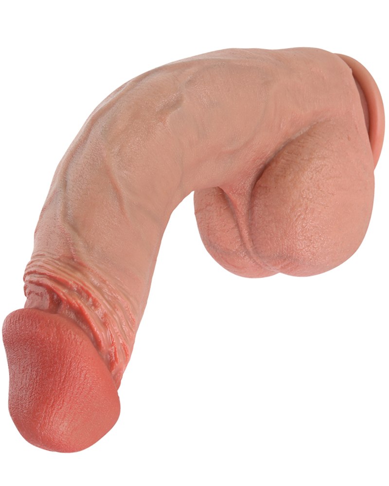 Roman 10 inch Ultra Realistic Real Skin Dildo With Keel