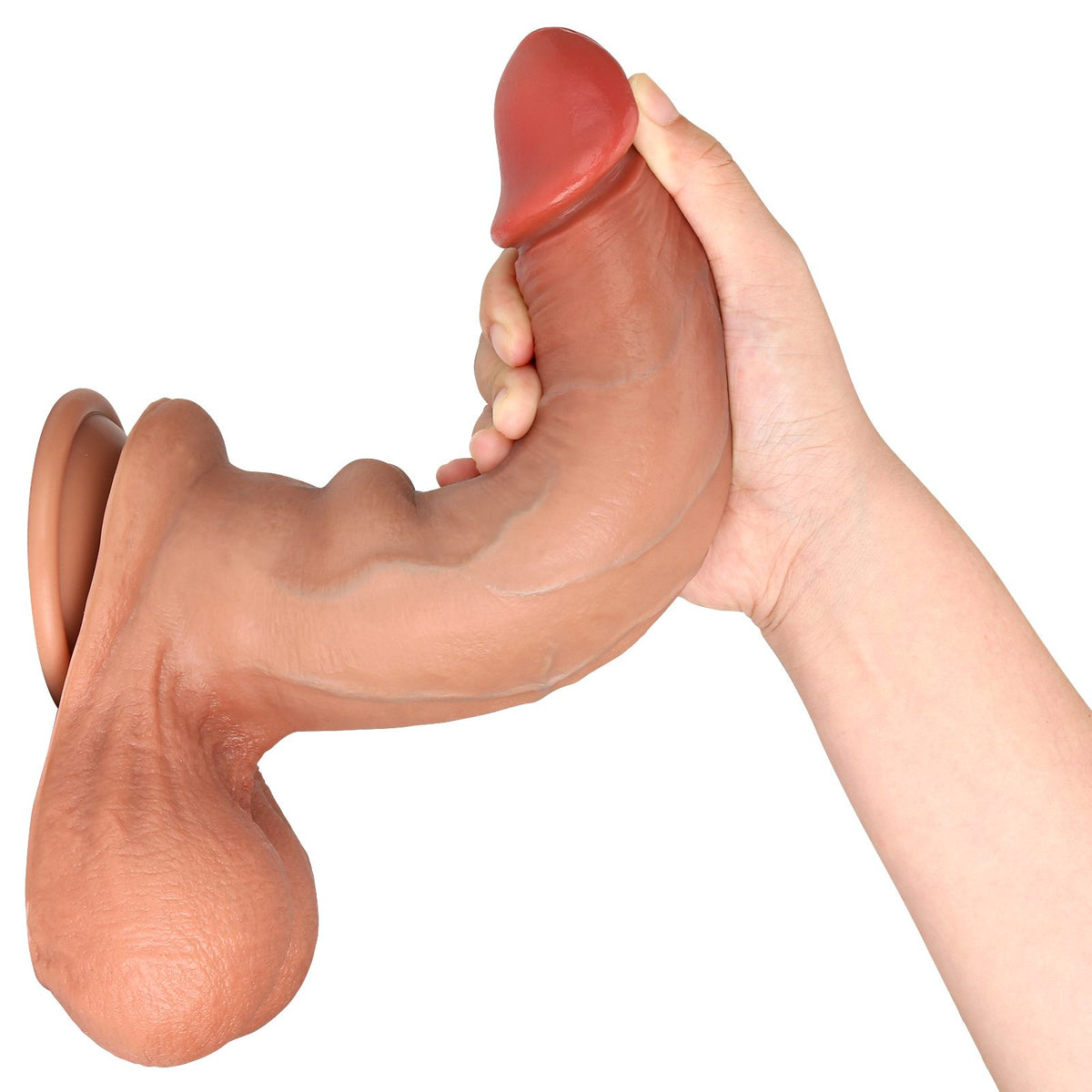 Brody 10 inch Sliding Skin Dildo Real Skin Dildo With Big Ball