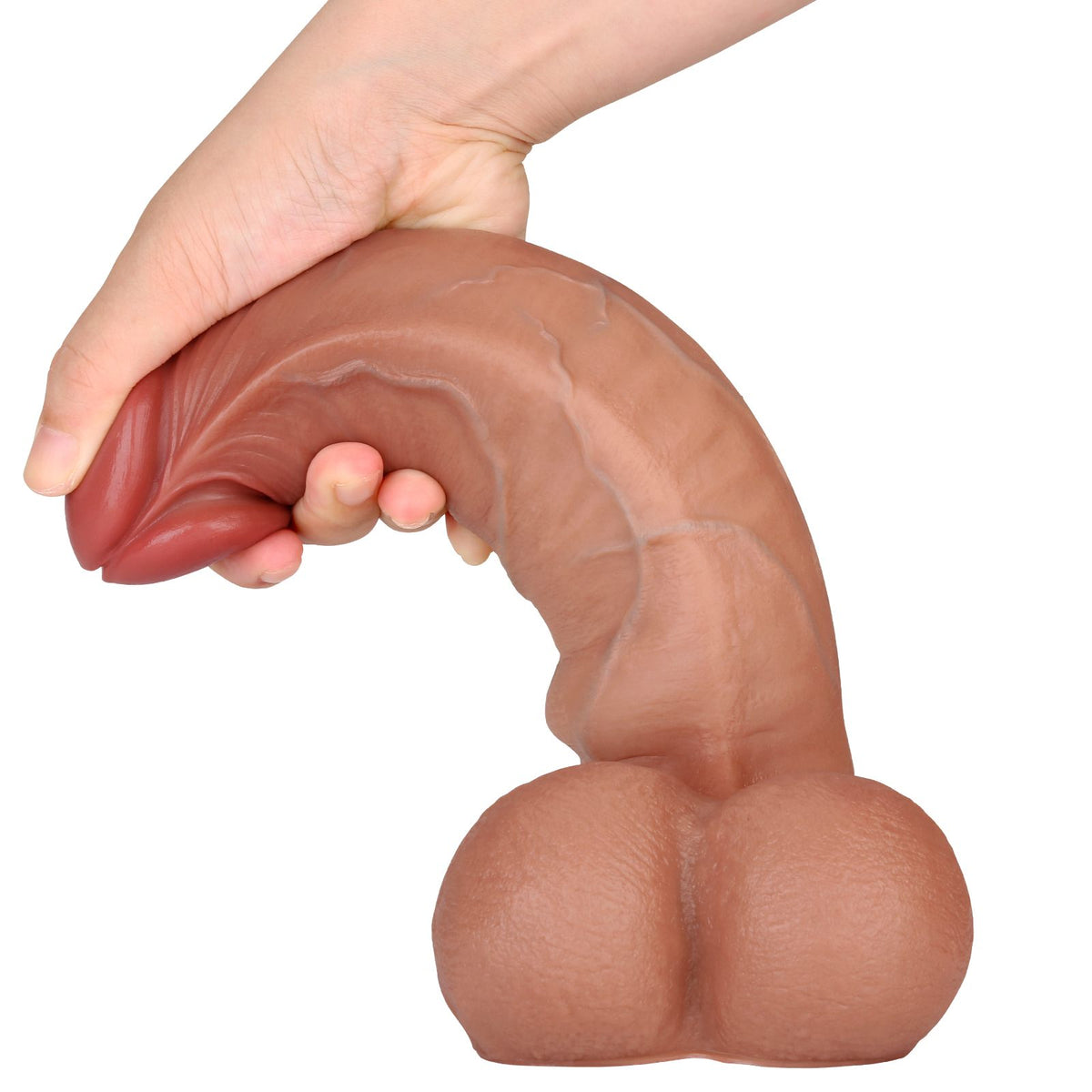Brody 10 inch Sliding Skin Dildo Real Skin Dildo With Big Ball