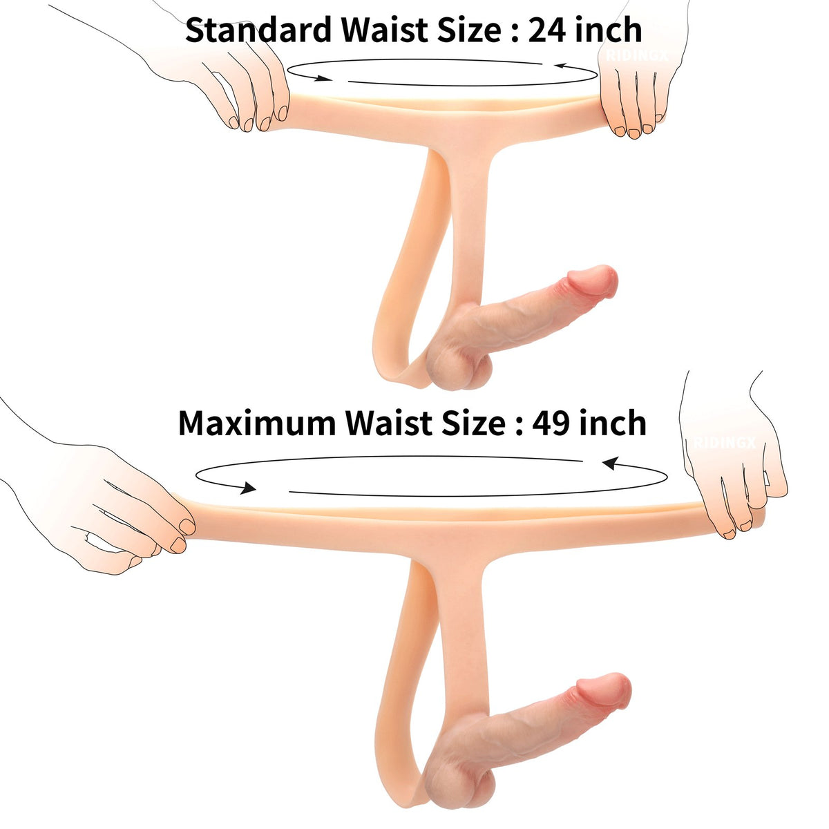 Teddy 6 inch Realistic Strap-On Dildo Flexible Wearable Dildo Looks Real Feels Real