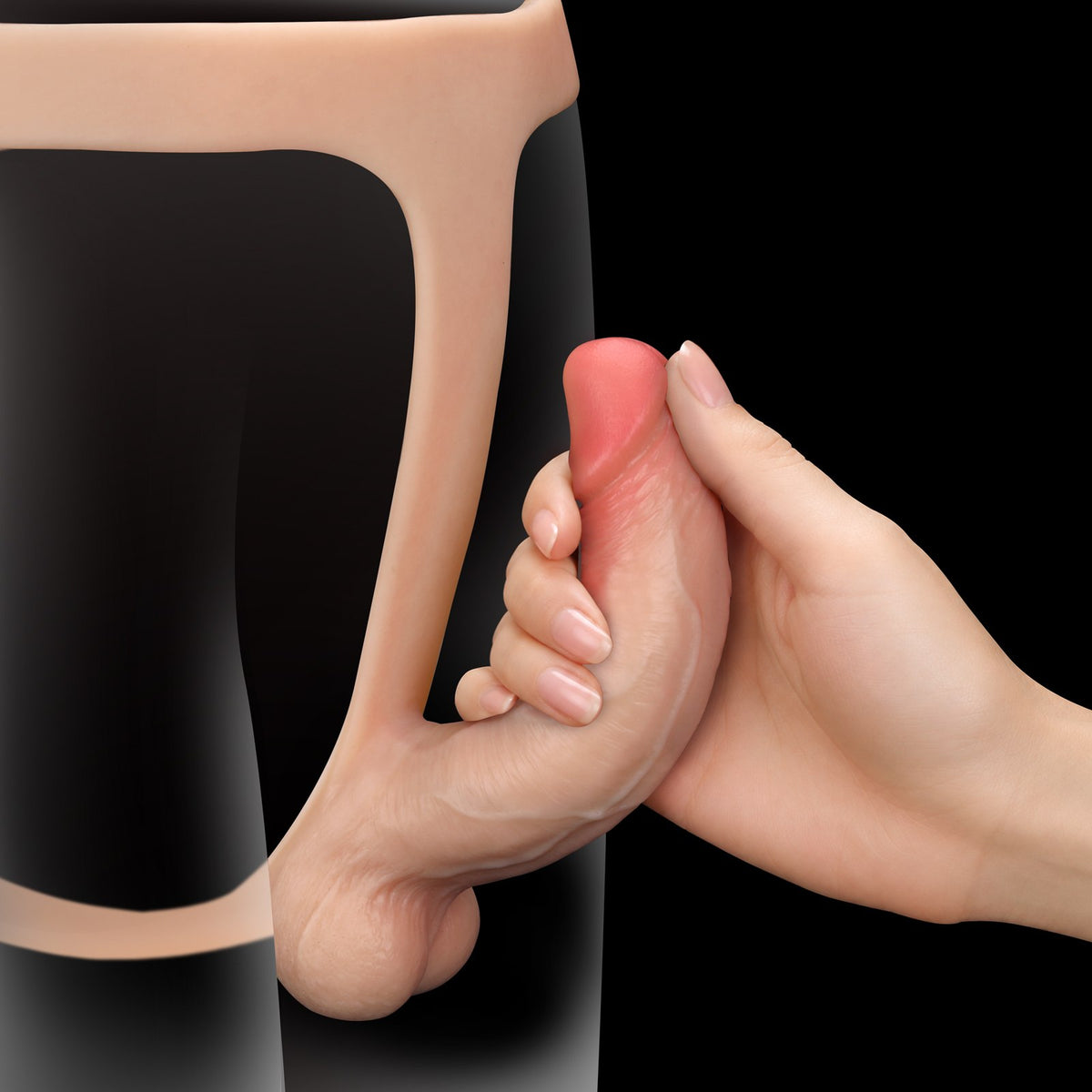 Teddy 6 inch Realistic Strap-On Dildo Flexible Wearable Dildo Looks Real Feels Real