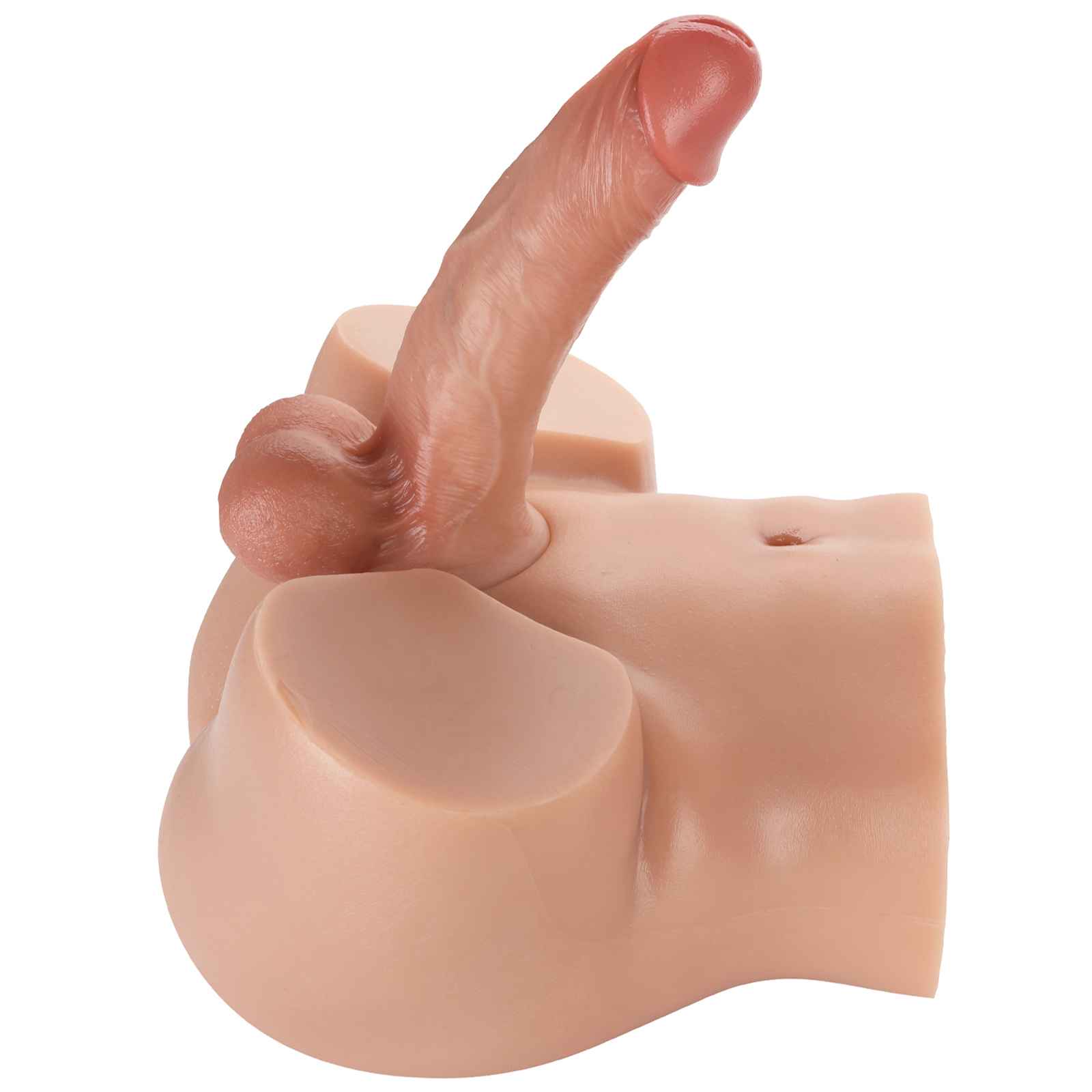RidingX Justin 14lb Realistic Torso Dildo & James 7inch Dildo (Flesh)