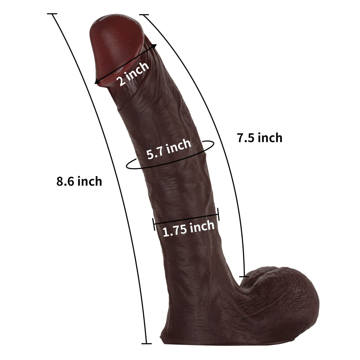 Mason 8.6 inch Vac-U-Lock Most Realistic Dildo