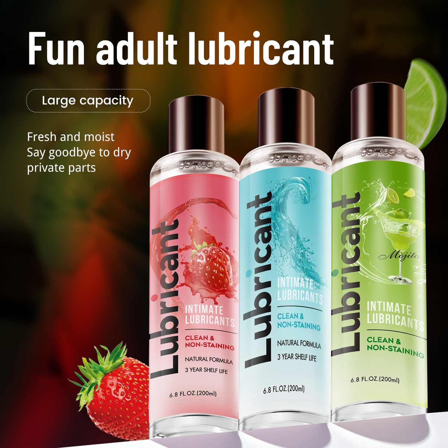Mojito 200ml Water Based Lube Lasts Long & Easy to Clean : Mojito